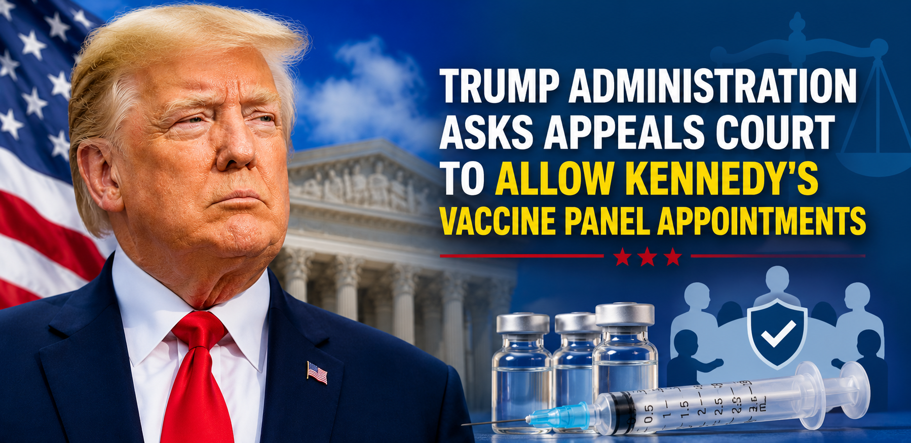 Trump Administration Asks Appeals Court to Allow Kennedy's Vaccine Panel Appointments