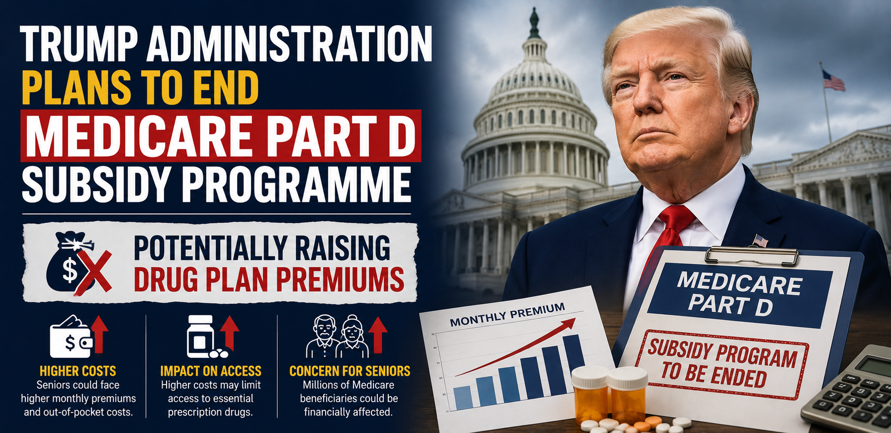 Trump Administration Plans to End Medicare Part D Subsidy Programme, Potentially Raising Drug Plan Premiums