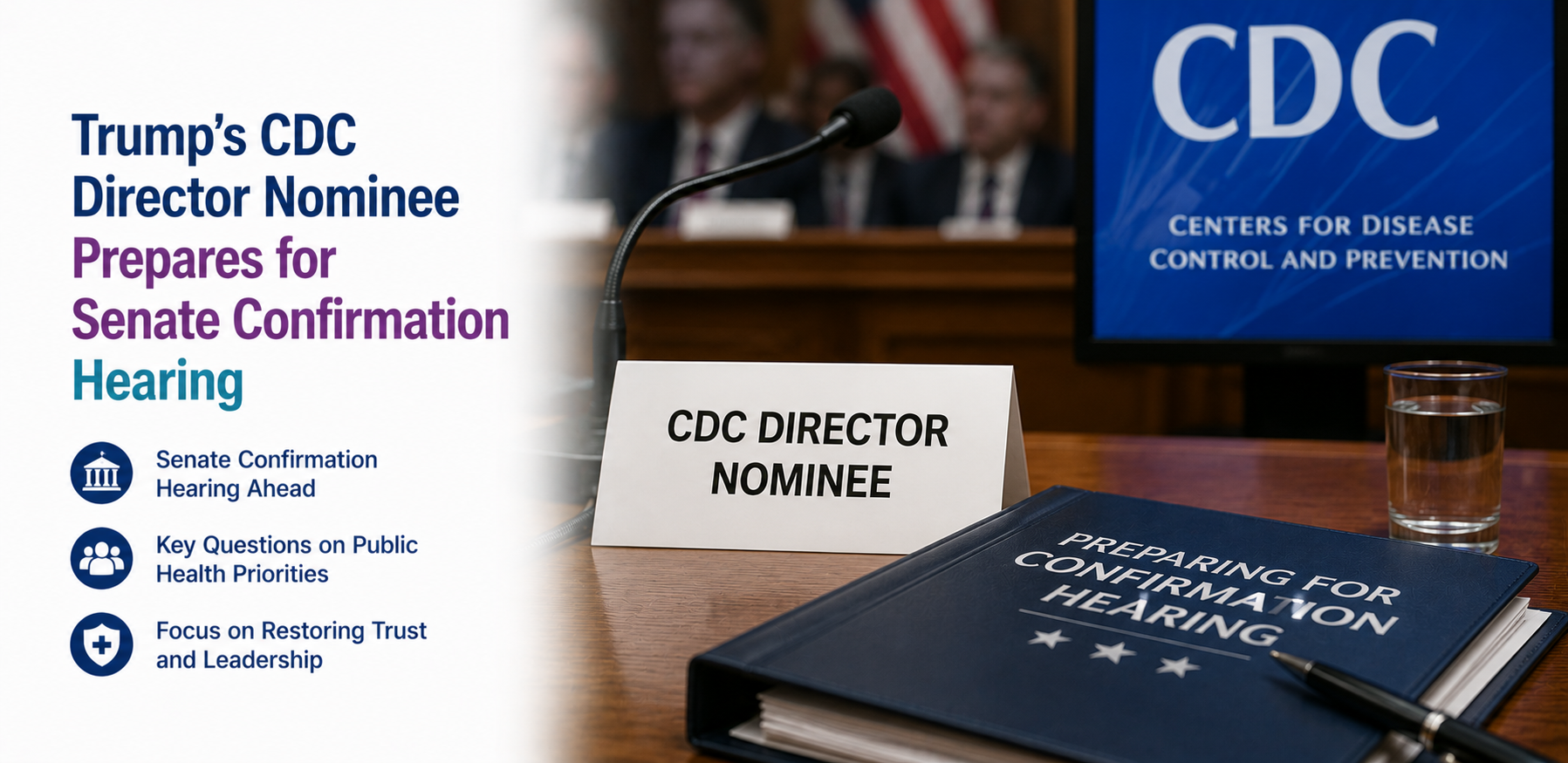 Trump's CDC Director Nominee Prepares for Senate Confirmation Hearing
