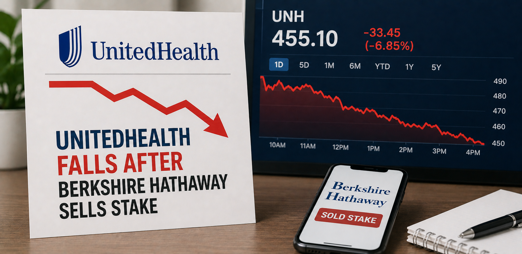 UnitedHealth Falls After Berkshire Hathaway Sells Stake