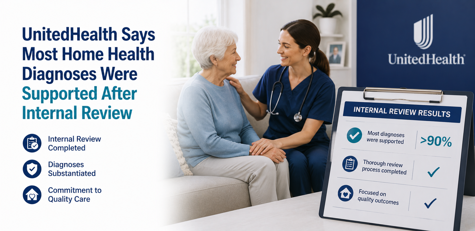 UnitedHealth Says Most Home Health Diagnoses Were Supported After Internal Review