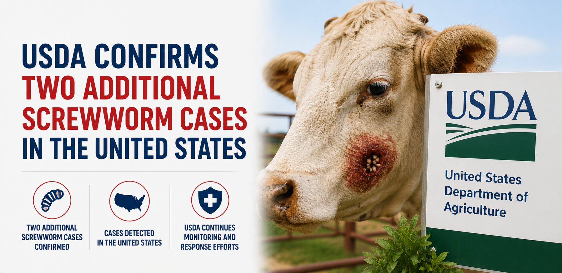 USDA Confirms Two Additional Screwworm Cases in the United States