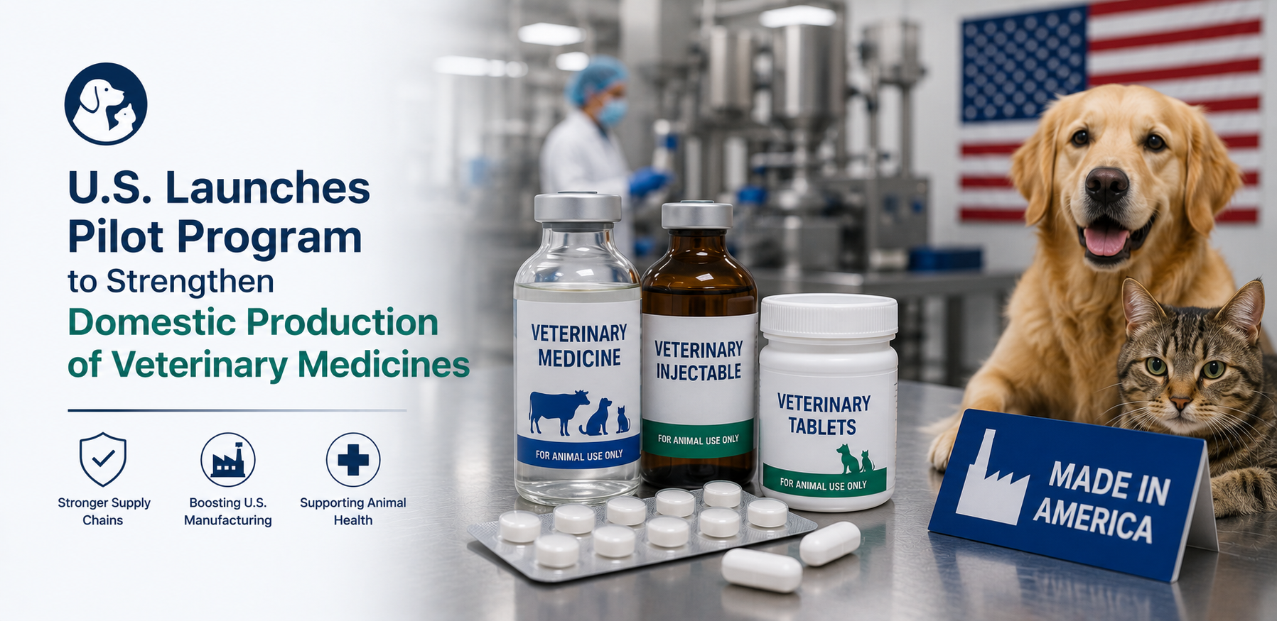 U.S. Launches Pilot Program to Strengthen Domestic Production of Veterinary Medicines