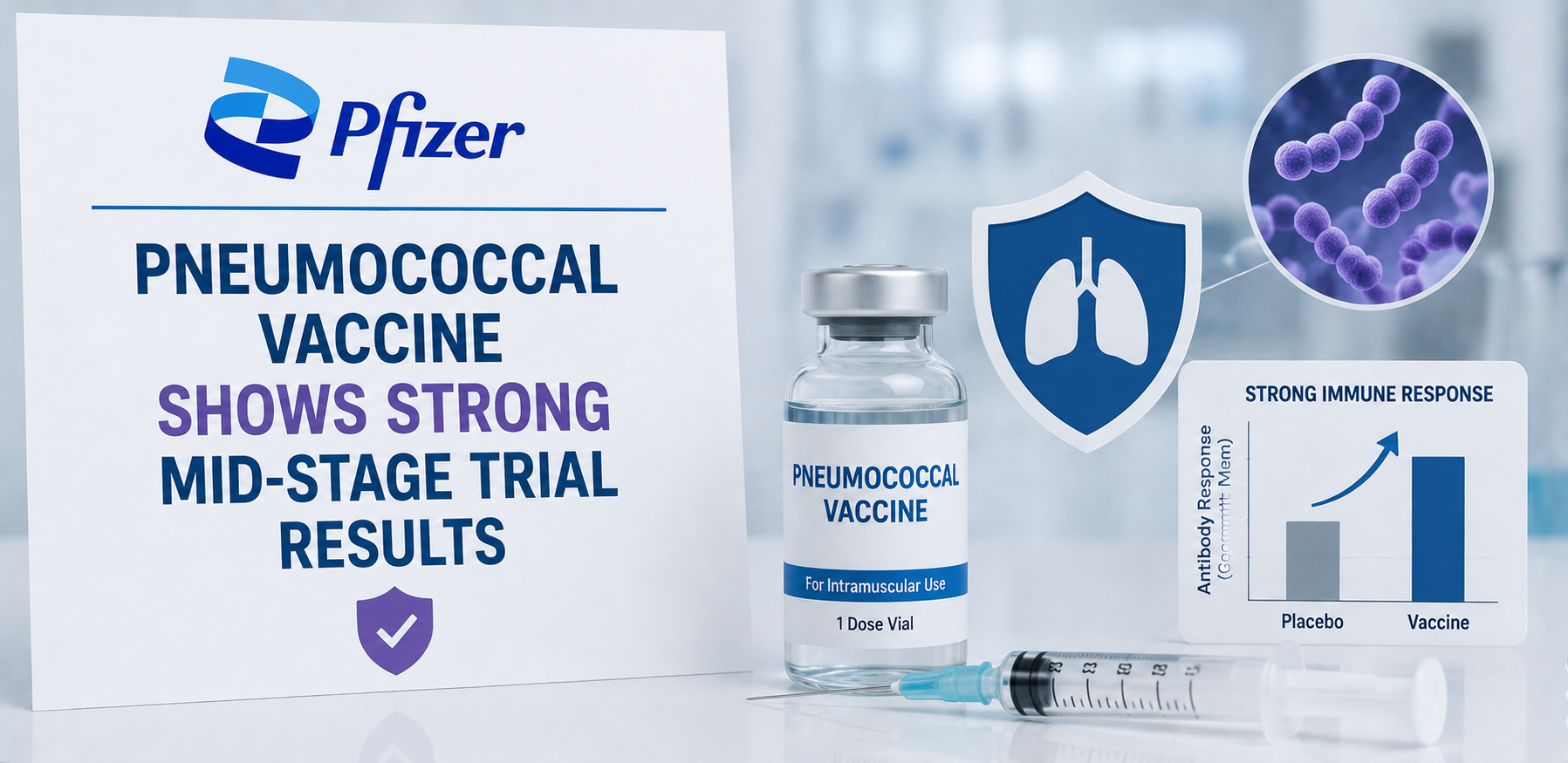 Pfizer’s Pneumococcal Vaccine Shows Strong Mid-Stage Trial Results