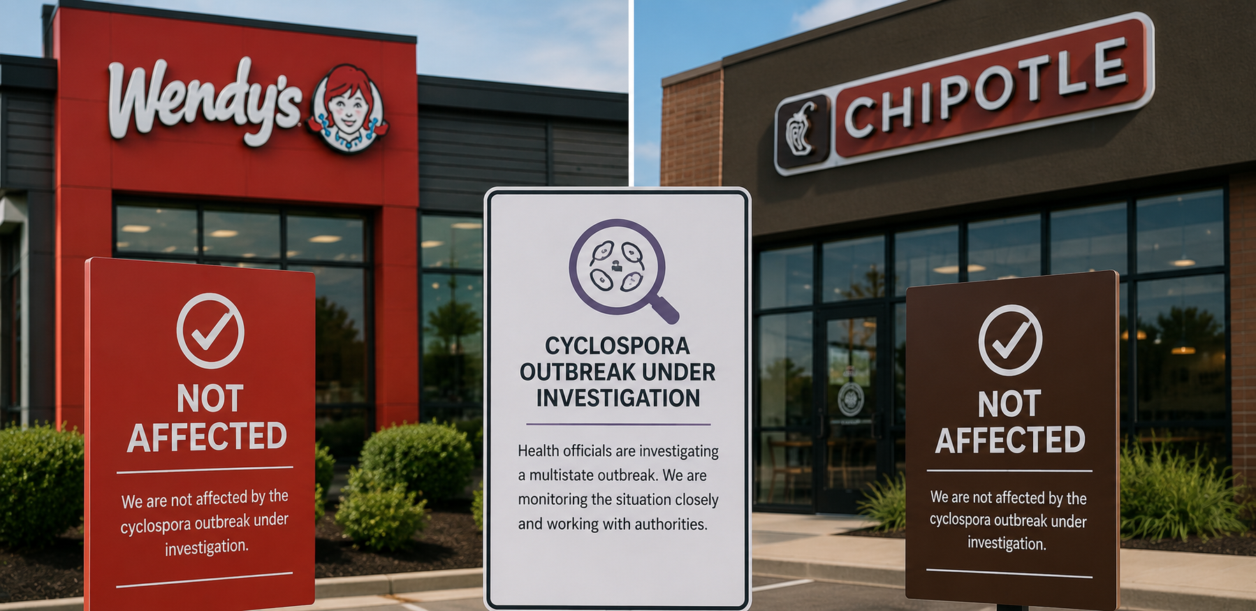 Wendy's and Chipotle Say They Are Not Affected by Cyclospora Outbreak Under Investigation